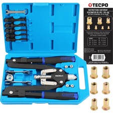 TECPO NIETEN ZANGE SCHEREN NIETZANGE SATZ BLINDNIETZANGE + NIETMUTTERN 190 TEILE