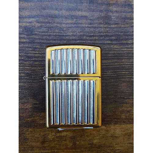 Zippo gitter gold silber - zippo,