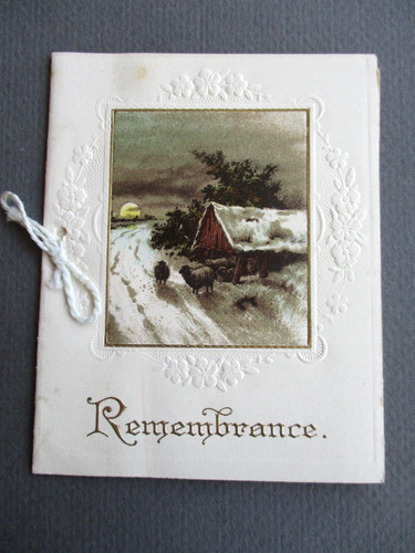 Antike weihnachtskarte schaf - antike,