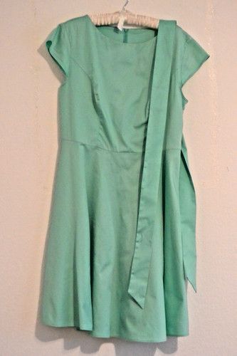 Kleid grün uni baumwolle - grÜn,