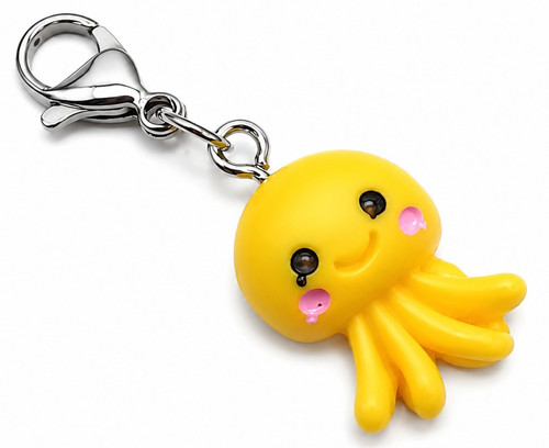 Oktopus krake gelb clip - gelb, kl.