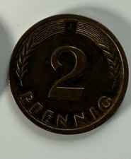 2-Pfennig Kupfermünze, 1963 J