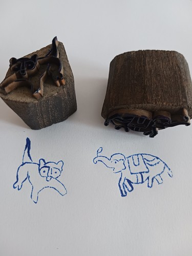Holzstempel blaudruck - holzstempel,