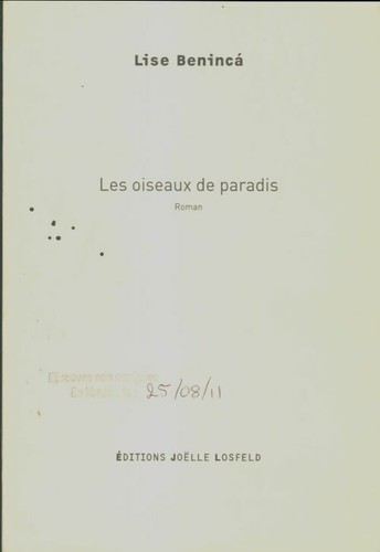 Les oiseaux paradis - -, lise