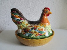Butterhuhn Schramberg bunt Keramik Butterhenne Eierhuhn