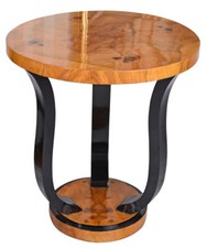 Beistelltisch Art Deco Tisch 20er Jahre Couchtisch Antik Wohnzimmertisch rund