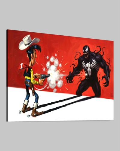 Lucky luke venom leinwand - lucky,