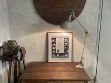 Antike Midgard weiß Schreibtischlampe/Arztlampe Shabby, Loft, Curt Fischer 30er