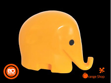 1970er Luigi Colani Spardose DRUMBO Elefant 7cm  Dresdner Bank gelb Germany