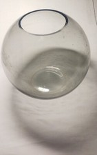 Glas-Vase Kugelform, Kugel-Glasvase, Goldfischglas; klar leicht getönt