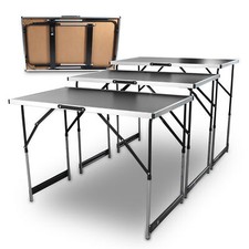 Markttisch Mehrzwecktisch Tapeziertisch 3tlg Klappbar 100x60cm 30kg Bituxx