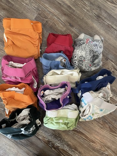 Lot diapers 8 medium - 8,