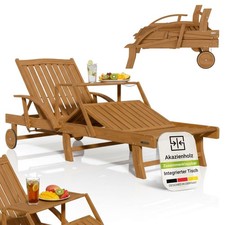 Sonnenliege Holz Garten Liege