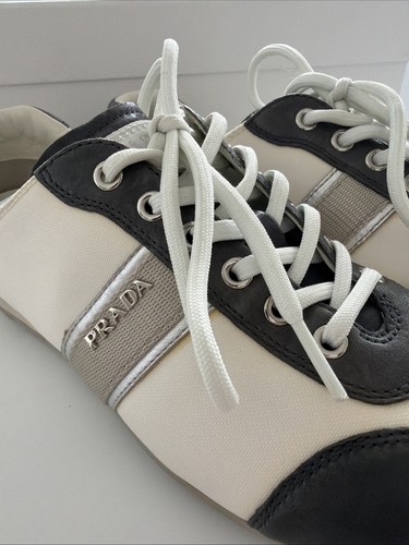 Prada eleganter sneaker leder - prada,