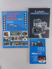 3 Bücher Fotografie - Nikon D80 - Lumix Fotoschule - Kadlubeks Katalog (8238)