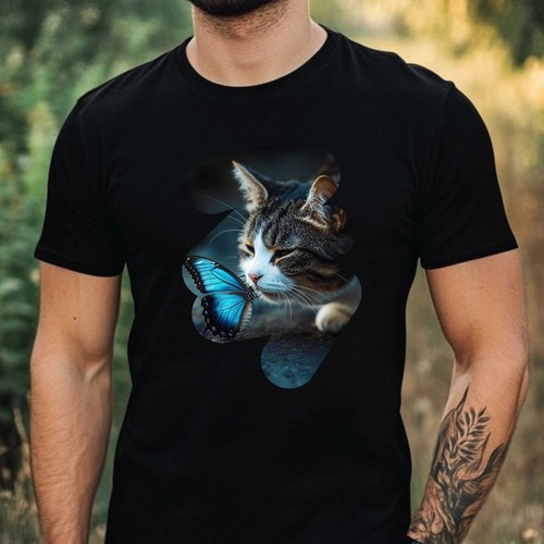 Herren shirt katze und - herren, t-shirt
