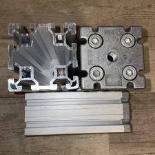 autosense Aluminium Konstruktionsprofil Strebenprofil 80x80 mm inkl Endverbinder