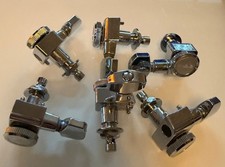 Fender Ultra Locking Tuner Mechaniken Vintage Aged Chrom Tele- / Stratocaster