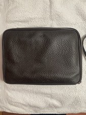 Voi hochwertige I Pad, Laptop Business Tasche Leder dunkelbraun