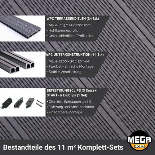Wpc terrassendielen - wpc,