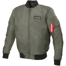 Büse Jacke Kingman oliv Motorradjacke Bomberjacke mit Kevlar und Protektoren