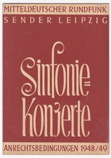 Programmheft Sinfonie-Konzerte