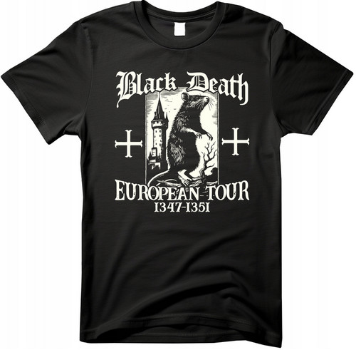 Shirt black death - t, european