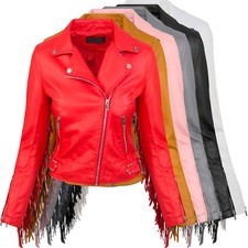 Damen kunstleder bikerjacke - damen, kunstleder-bikerjacke