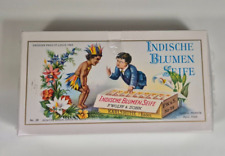 Vintage Indische Blumen Seife Wolff & Sohn Soap Savon 300 Gr. Nostalgie Packung