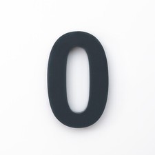 Hausnummer Acryl Anthrazit Grau 6 mm Matt RAL: 7016 Acrylglas