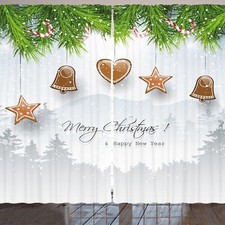 Weihnachten Rustikale Gardine