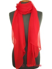 Uni-farbener SEIDENSCHAL Schal