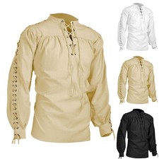 Herren Mittelalter Gothic Hemd