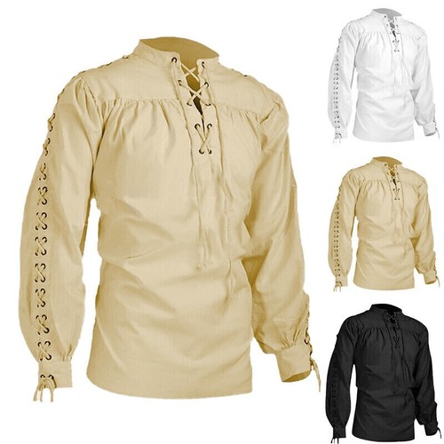 Herren mittelalter gothic hemd - gothic,