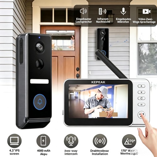 Video türsprechanlage - 4.3",