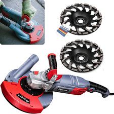 Betonschleifer Sanierungsfräse Winkelschleifer mit 2 x 180mm Diamantschleiftopf