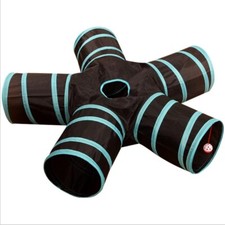 3 4 5 Wege Katzentunnel Katzenspielzeug Rascheltunnel Spieltunnel Faltbar Tunnel