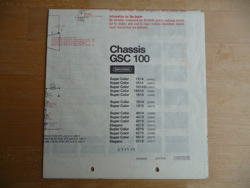 Schaltplan grundig chassis - grundig,