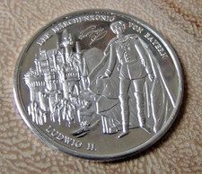 MEDAILLE KÖNIG LUDWIG II. DER MÄRCHENKÖNIG VON BAYERN 1806 BAYRISCHE KÖNIGE 1918
