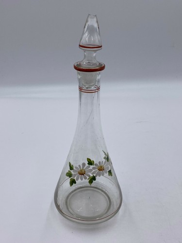 Flasche glas handbemalt antik - flasche,