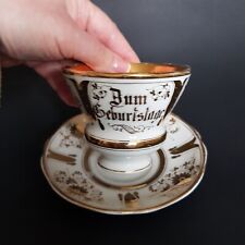 KPM Carl Krister Porzellan Jugendstil RAR Antik Geburtstag Tasse 1885 Schlesien