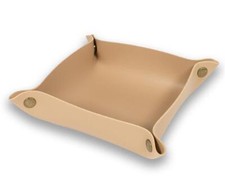 Lederschale, Tablett aus