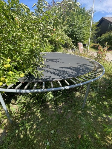 Rundes gartentrampolin ohne - rundes,
