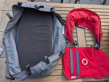 Bugaboo Babywanne und Sonnendach für Bugaboo Cameleon - Rot/schwarz