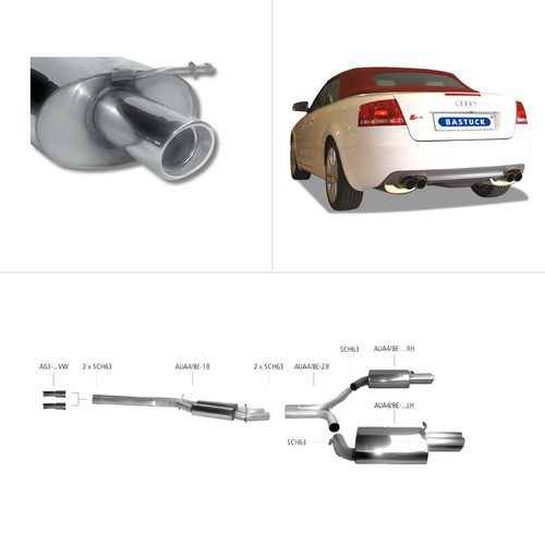 Bastuck komplettanlage 00 08 - komplettanlage,