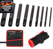 Stahl Locheisen Set Leder