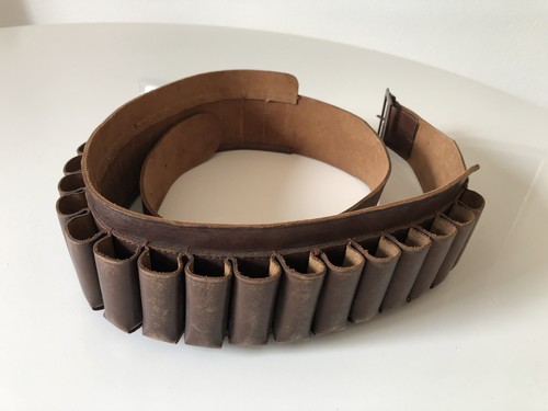 Akah leder patronengürtel - leder,
