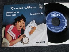 Trude Herr-Morgens bin ich immer müde 7" Vinyl-1960 Germany-Philips-345 231 PF
