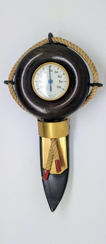 Vintage marine wandthermometer - vintage,