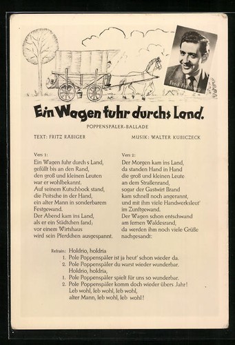 Musiker fred frohberg mit - ak,